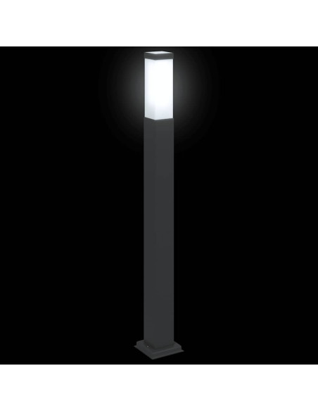 Lampada a paletto 80 cm Nera IP44