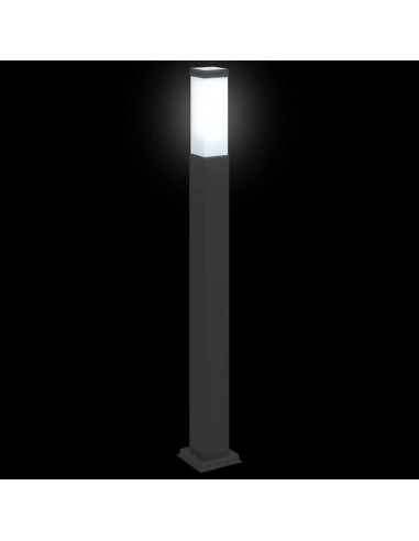Lampioni a palo 3 pz 80 cm Nero IP44