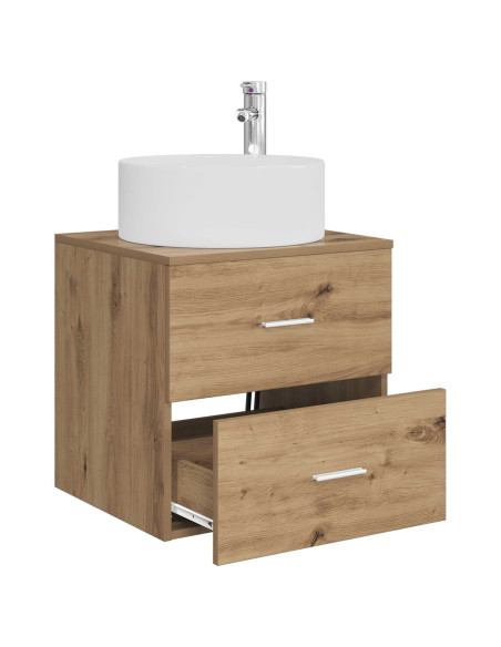 Mobile Lavabo da Parete Rovere Artigianale