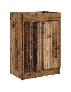 Mobiletto da bagno sotto il lavello Legno antico