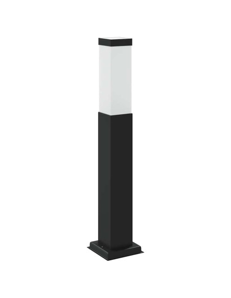 Lampada a paletto con sensore 50 cm Nera IP44