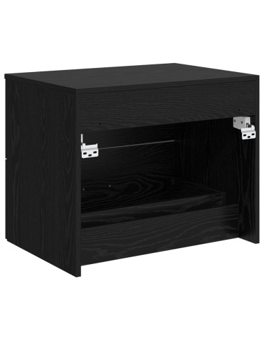 Mobile da Bagno da Muro Rovere Nero 62,5 x 44,5 x 50 cm