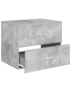 Mobile da Bagno da Muro Grigio Cemento 62,5 x 44,5 x 50 cm 2