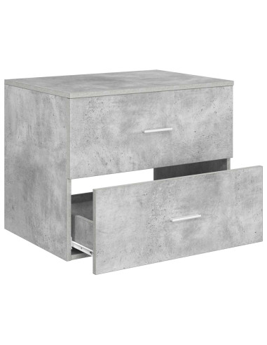 Mobile da Bagno da Muro Grigio Cemento 62,5 x 44,5 x 50 cm