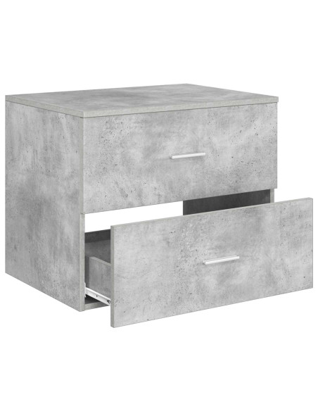 Mobile da Bagno da Muro Grigio Cemento 62,5 x 44,5 x 50 cm