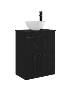 Mobile da bagno con lavabo Nero 54 x 35 x 83 cm