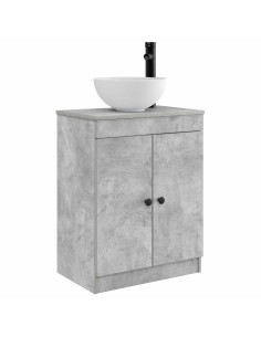 Mobile da bagno con lavabo Grigio Cemento 54 x 35 x 83 cm