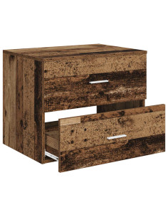 Mobile da Bagno da Muro Legno antico 62,5 x 44,5 x 50 cm 2