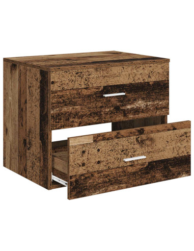 Mobile da Bagno da Muro Legno antico 62,5 x 44,5 x 50 cm