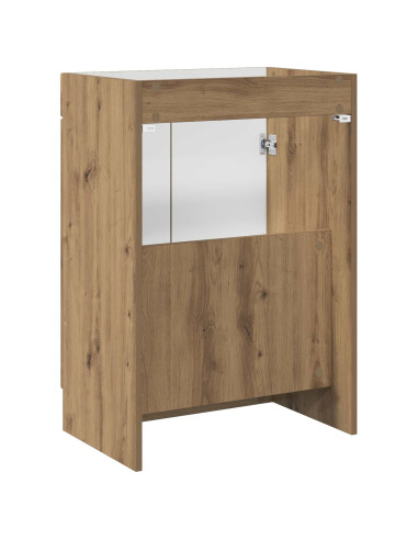 Mobiletto da bagno sotto il lavello Rovere Artigianale