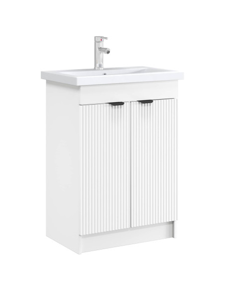 Mobiletto da bagno sotto il lavello Bianco 78,5 x 37,5 x 81 cm