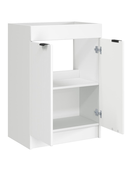 Mobiletto da bagno sotto il lavello Bianco 78,5 x 37,5 x 81 cm