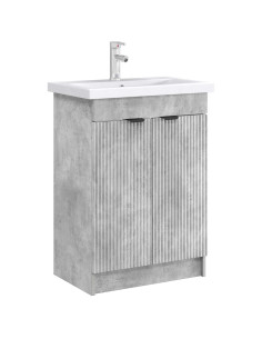 Mobiletto da bagno sotto il lavello Grigio Cemento 2