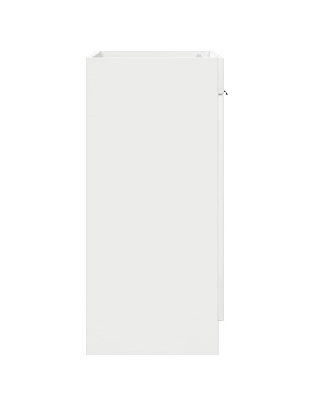 Mobiletto da bagno sotto il lavello Bianco Lucido