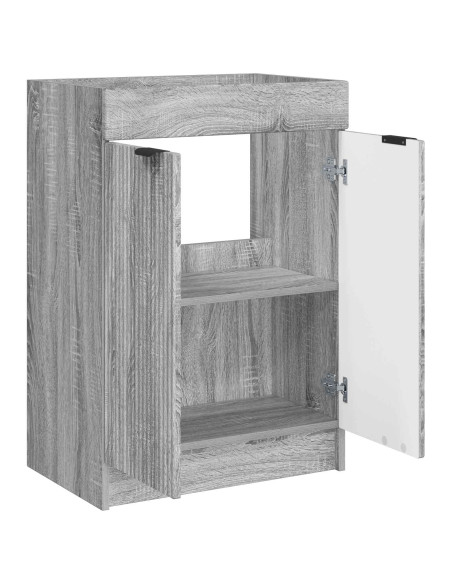 Mobiletto da bagno sotto il lavello Sonoma grigio