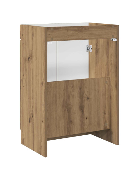 Mobiletto da bagno sotto il lavello Rovere Artigianale