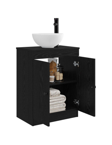Mobile da bagno con lavabo Nero 54 x 35 x 83 cm