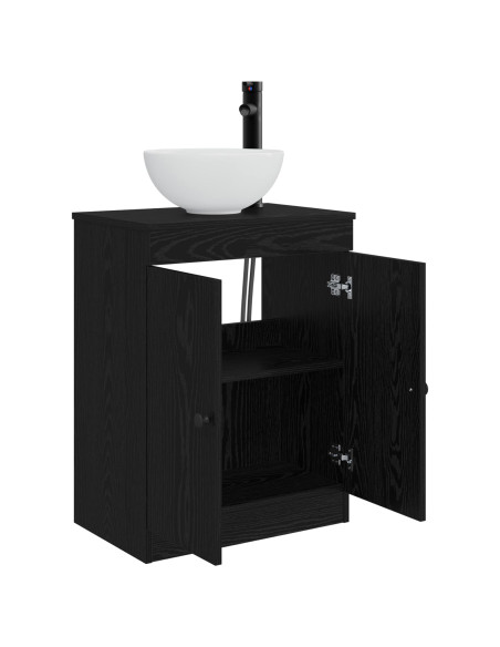 Mobile da bagno con lavabo Nero 54 x 35 x 83 cm