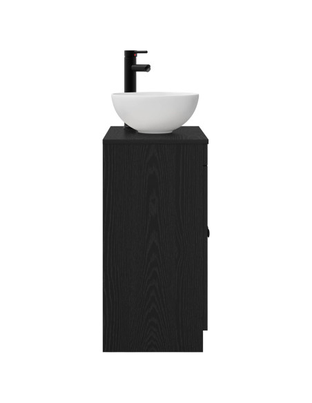 Mobile da bagno con lavabo Nero 54 x 35 x 83 cm