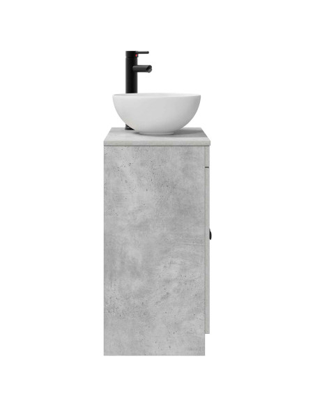 Mobile da bagno con lavabo Grigio Cemento 54 x 35 x 83 cm