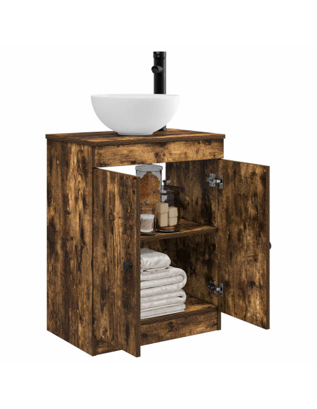 Mobile da bagno con lavabo Rovere Fumo 54 x 35 x 83 cm