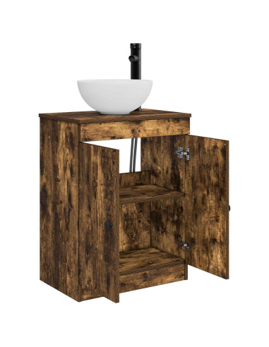 Mobile da bagno con lavabo Rovere Fumo 54 x 35 x 83 cm
