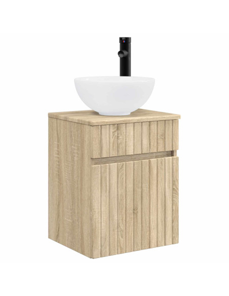 Mobile lavabo da parete Rovere Sonoma 39 x 35 x 63 cm