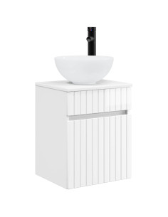 Mobile lavabo da parete Bianco Lucido 39 x 35 x 63 cm