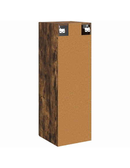Mobiletto da Bagno a Muro Rovere Fumo 33 x 34,5 x 60 cm