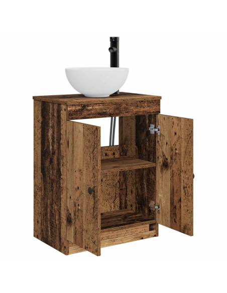 Mobile da bagno con lavabo Legno antico 54 x 35 x 83 cm