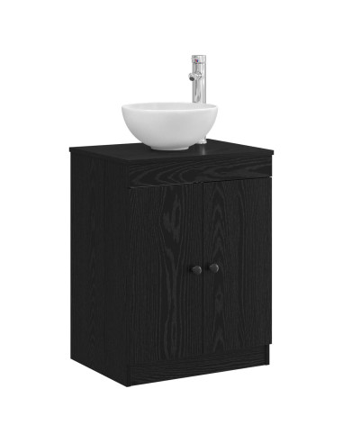 Mobile da Bagno Nero 54 x 41 x 70 cm Legno ingegnerizzato