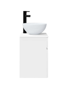 Mobile lavabo da parete Bianco 39 x 35 x 63 cm 2