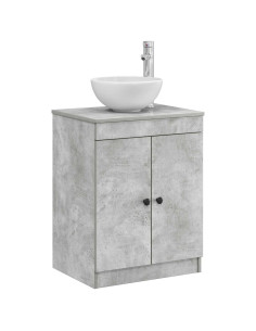 Mobile da Bagno Grigio Cemento 54 x 41 x 70 cm 2