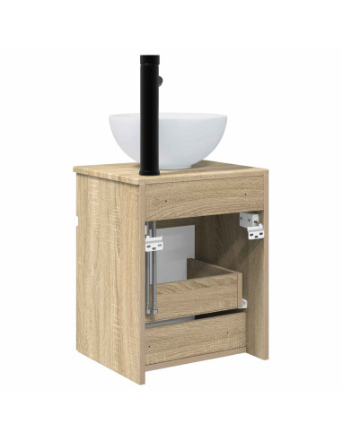 Mobile lavabo da parete Rovere Sonoma 39 x 35 x 63 cm