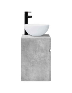 Mobile lavabo da parete Grigio Cemento 39 x 35 x 63 cm 2