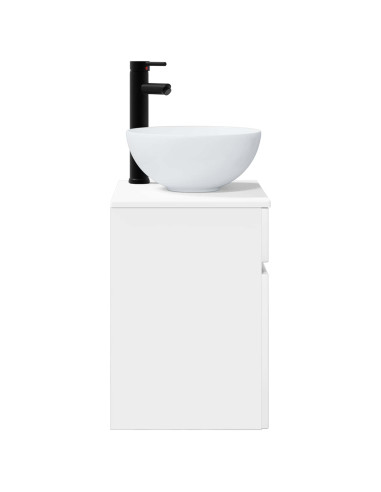 Mobile lavabo da parete Bianco Lucido 39 x 35 x 63 cm