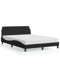 Struttura letto Dover Nera 135x190 cm in Velluto