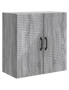 Mobiletto a muro Sonoma grigio 59 x 31 x 60 cm