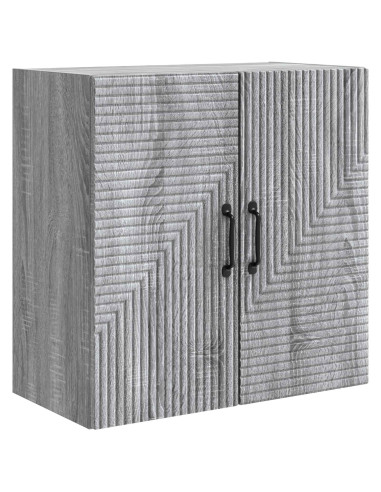 Mobiletto a muro Sonoma grigio 59 x 31 x 60 cm