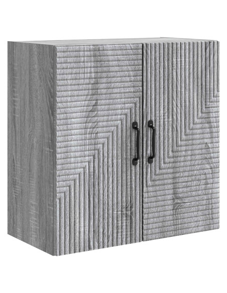 Mobiletto a muro Sonoma grigio 59 x 31 x 60 cm