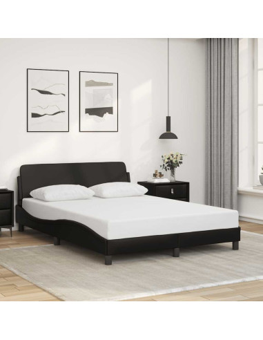Struttura letto Dover Nera 135x190 cm in Similpelle