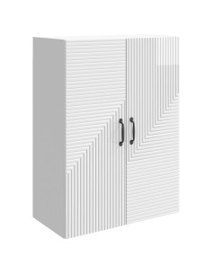 Mobiletto a muro Bianco Lucido 66 x 34,5 x 90 cm
