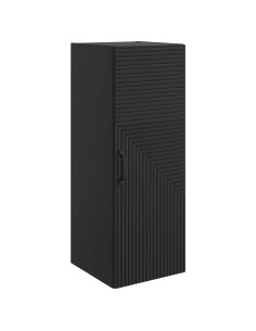 Mobiletto a muro Nero 33 x 34,5 x 90 cm Legno ingegnerizzato