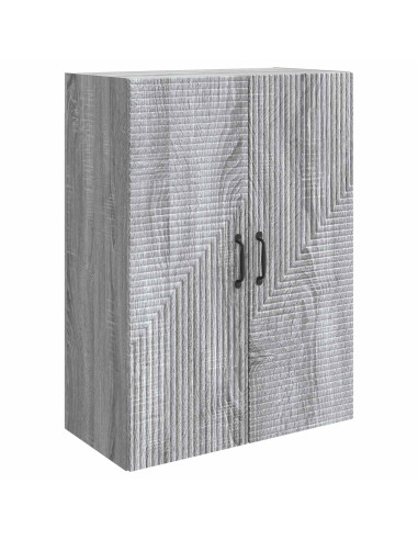 Mobiletto a muro Sonoma grigio 66 x 34,5 x 90 cm