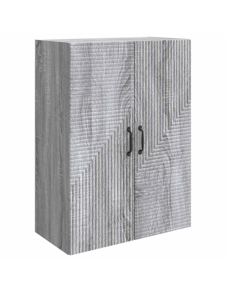 Mobiletto a muro Sonoma grigio 66 x 34,5 x 90 cm