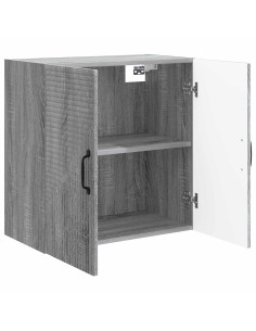 Mobiletto a muro Sonoma grigio 59 x 31 x 60 cm 2