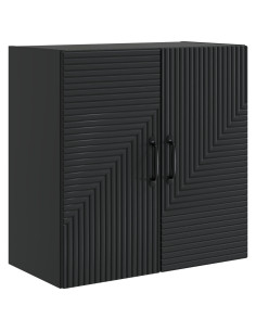 Mobiletto a muro Nero 59 x 31 x 60 cm Legno ingegnerizzato
