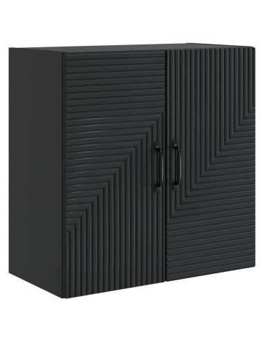 Mobiletto a muro Nero 59 x 31 x 60 cm Legno ingegnerizzato