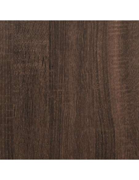 Toeletta con Specchio Rovere Marrone 73x46,5x120 cm
