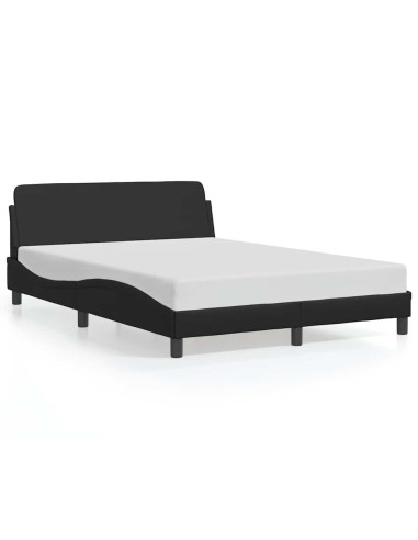 Struttura letto Dover Nera 135x190 cm in Similpelle